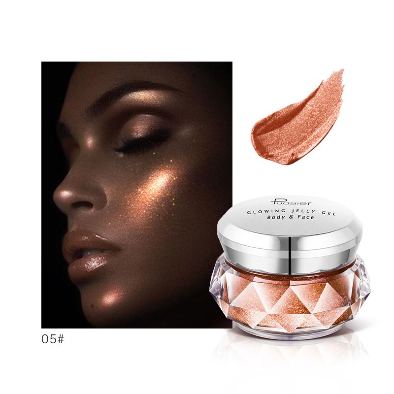 Face Highlighter Jelly Gel Mermaid Eyeshadow Glow Body Glitter Festival Makeup Iluminador Gold Liquid Highlighter Bronzer Face Highlighter Jelly Gel Mermaid Eyeshadow Glow Body Glitter Festival Makeup Iluminador Gold Liquid Highlighter Bronzer